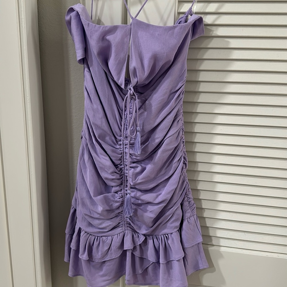 DO + BE PURPLE MINI DRESS